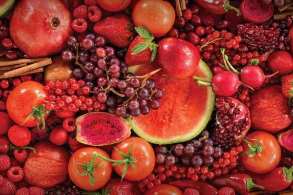 Les fruits et le gumes rouges